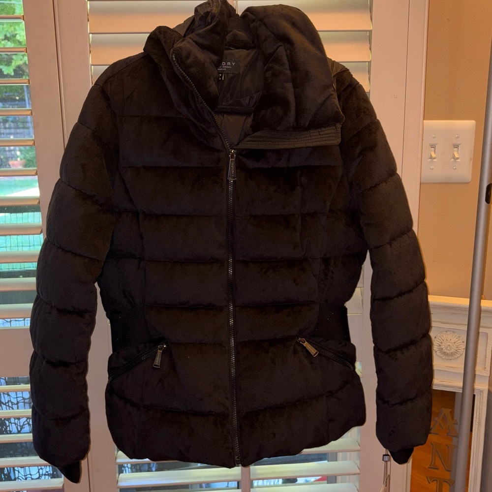 Laundry By Shelli Segal Black Outerwear / puffer jacket